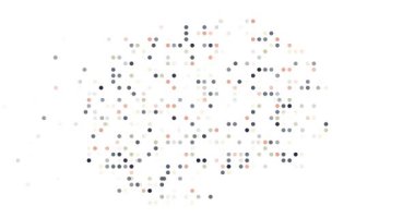 Flying Particle Effects Building the Shape of Macedonia Map Animation