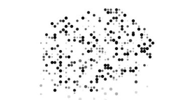 Animated Circles Connect to Shape Macedonia Map