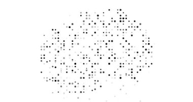 Global Data Circles Shaping Macedonia Map Animation