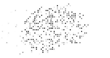 Flowing Dots Form the Map of Macedonia