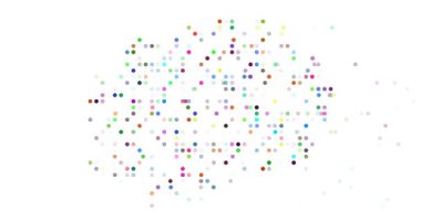 Motion Graphic Orbs Aggregating into Macedonia Territorial Form Video