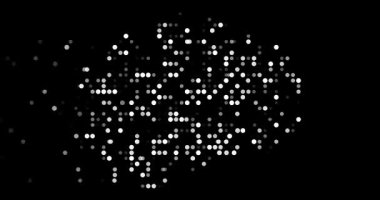 Procedural Orbs Flying to Construct Macedonia Border Map Video