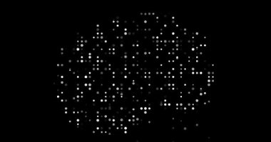 Digital Particle Visualization of Macedonia Country Map