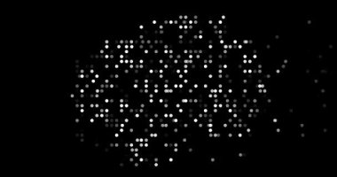 Motion Design Dots Swarming to Construct Macedonia Border Animation