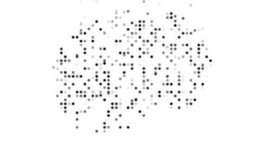 Particle Motion Animation Forms the Macedonia Map