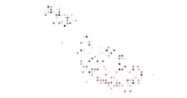 Dynamic Particle Animation Forming Map of Malta