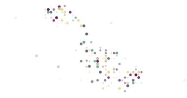 Procedural Orbs Flying to Construct Malta Border Map Video