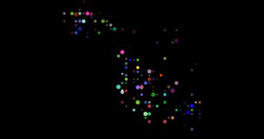 Flying Spheres Creating the Map Shape of Malta in Digital Video