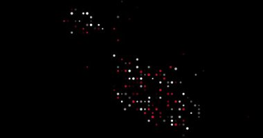 Business Oriented Orbs Creating Map Silhouette of Malta