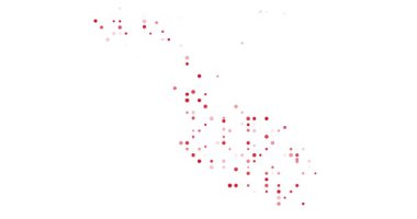 Flowing Circles Create the Map of Malta in Motion Graphic Style