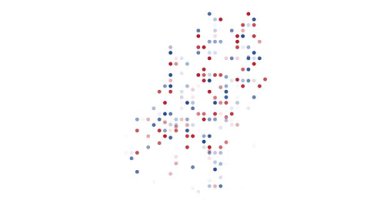 Minimal Particle Visualization of Netherlands Map Formation