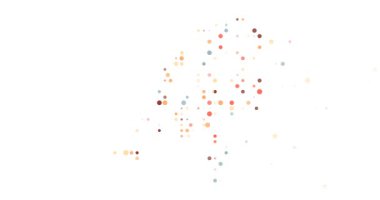 Dynamic Particle Assembly Forming Map of Netherlands