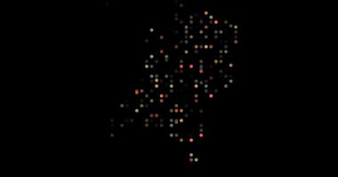 Particle Flow Animation Illustrating Netherlands Geography