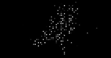 Motion Graphics Depicting Netherlands Map from Particles