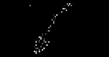 Abstract Dots Creating the Shape of Norway Map