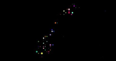 Animated Data Points Forming the Map of Norway