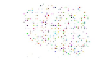 Digital Dots Generate Poland Map in Motion Graphics
