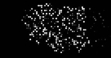 Visual Particles Fly Shaping Poland Country Silhouette