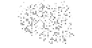 Dynamic Particle Map Forming Poland Silhouette Outline