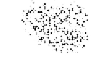 Kinetic Orbs Flying In to Shape Poland Silhouette