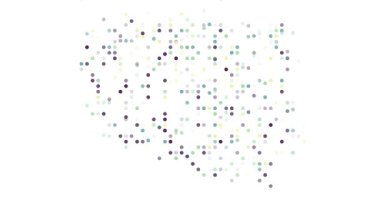 Modern Particle Geometry Forms Poland Map Animation
