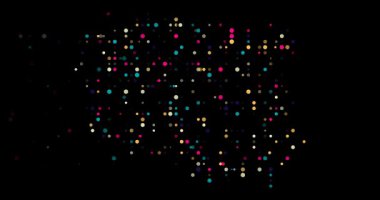 Animated Particle Silhouette of Poland Map Formation