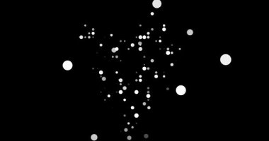 Network Visualization Dots Constructing Burundi Silhouette