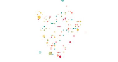 Business Presentation Animation of Burundi Built from Dots