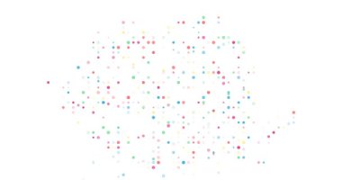 Uçan Noktalar Soyut Romanya Haritası Haritası Yapıyor