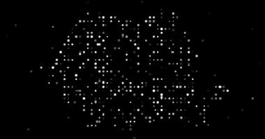 Animasyon Çemberleri Sayısal Romanya Harita Şekli Oluşturuyor