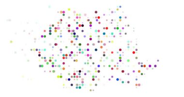 Romanya Haritası Oluşturmak İçin Dairesel Parçacıklar Birleşti