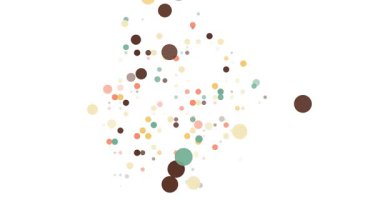 Soyut Dijital Noktalar Botswana 'nın Şeklini Oluşturuyor