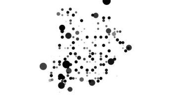 Botswana 'nın Parçacıklarla Soyut Haritasını Temizle