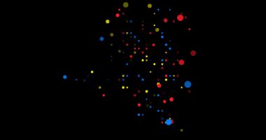 Animasyon Düşen Parçacıklar Demokratik Cumhuriyeti Kongo Haritası Yapıyor