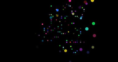 Animasyon Düşen Parçacıklar Demokratik Cumhuriyeti Kongo Haritası Yapıyor