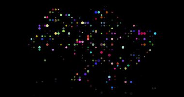 Yaratıcı Ukrayna Dot Harita Tasarımı Sanatı