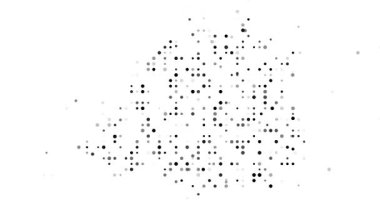 Hareket Noktaları Vatikan Şehri Siluet Haritasını Birleştirin