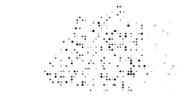 Hareket Noktaları Vatikan Şehri Siluet Haritasını Birleştirin