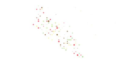 Kinetik Parçacıklar Aruba Harita Şekli Oluşturmak İçin Birleşiyor