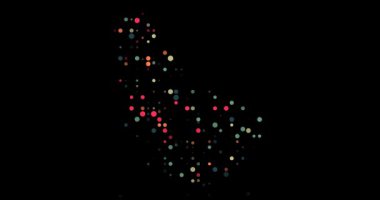 Canlandırılmış Noktalar Görselleştirme Barbados Haritası