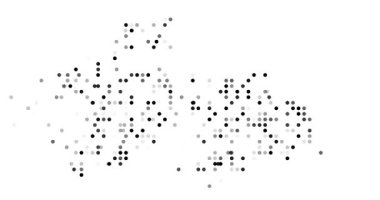 Generative flowing circles outline the Tajikistan silhouette