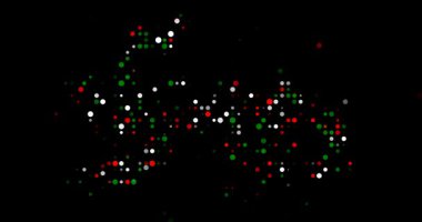 Modern generative Tajikistan silhouette design with circles