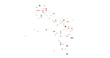 Canlandırılmış Veri Çemberleri Bonaire Sint Eustatius ve Saba Haritasını İnşa Eder