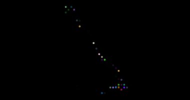 Canlandırılmış Çemberler Bahamalar Harita Siluet Şeklini İnşa Ediyor