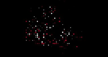 Kanada Haritasının Modern Çember Ağ Canlandırması