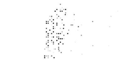 Animasyon Noktaları Belize Haritasının Şeklini Göster