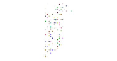 Belize Haritasının Hareketli Üretici Parçacık Görselleştirmesi