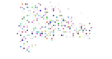 Dominik Cumhuriyeti haritasını oluşturan Akan Çemberler