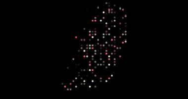 Hareketli Parçacıklarla Grenada Haritasının 3 Boyutlu Hareket Görselleştirmesi