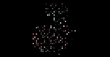 Guatemala Harita Şeklinin Döngüsel Parçacık Canlandırması